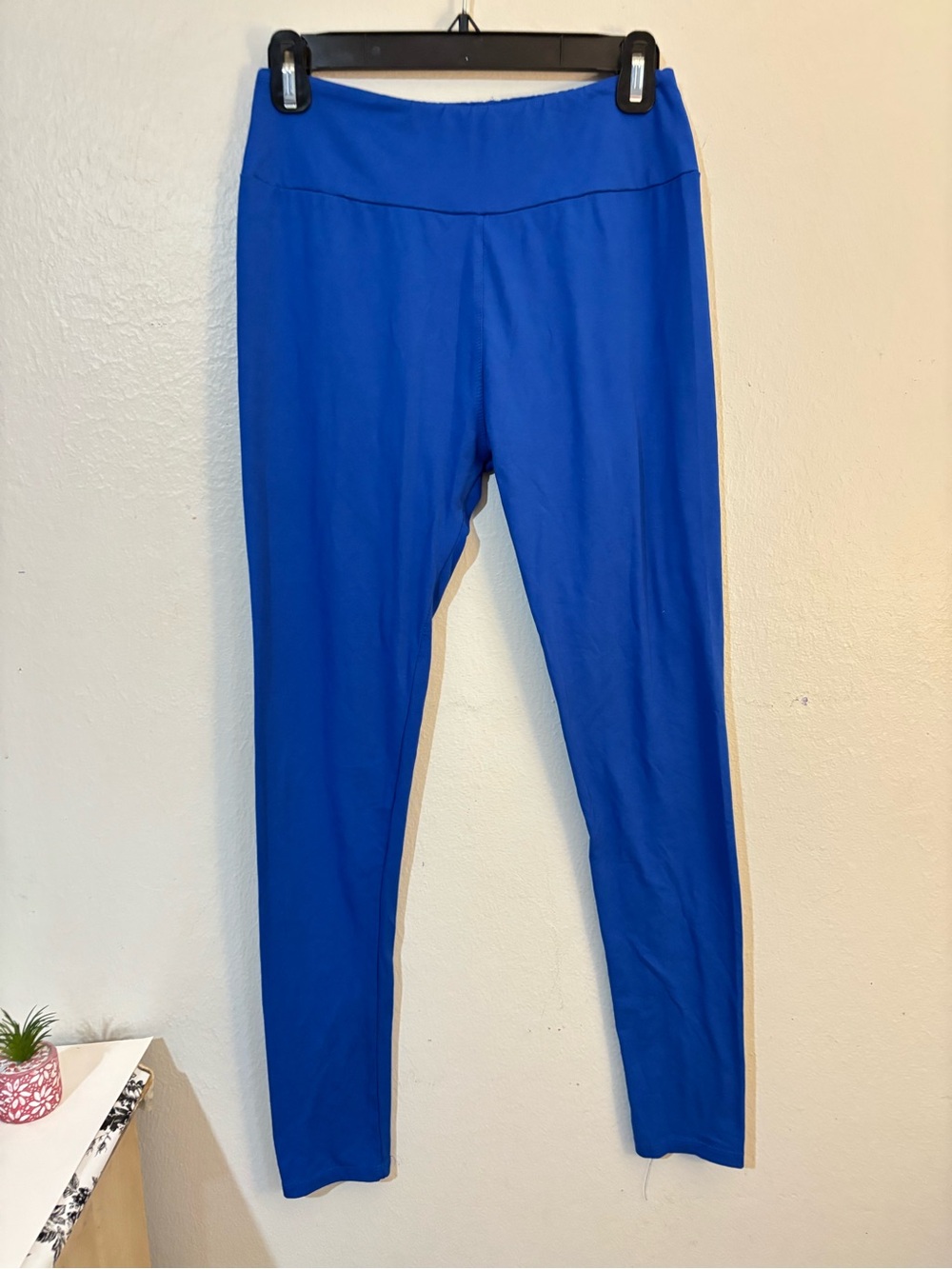 Women’s High-Rise Blue Stretch Leggings